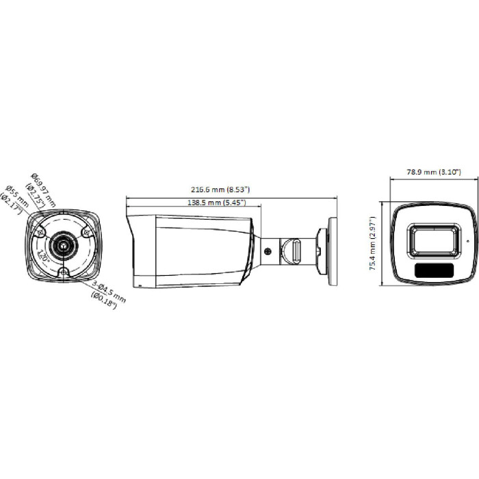 Kamera 4w1 Hikvision DS-2CE17U0T-LF(2.8mm)(O-STD)