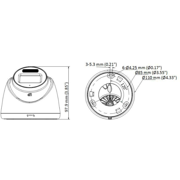 KAMERA 4W1 HIKVISION DS-2CE78U0T-LF(2.8mm)(O-STD)
