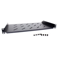 Półka rackowa uniwersalna Getfort 19 cali 1U 170mm Czarna