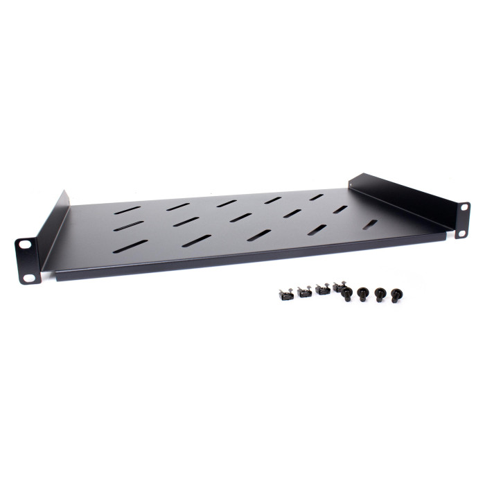 Półka rackowa uniwersalna Getfort 19 cali 1U 170mm Czarna