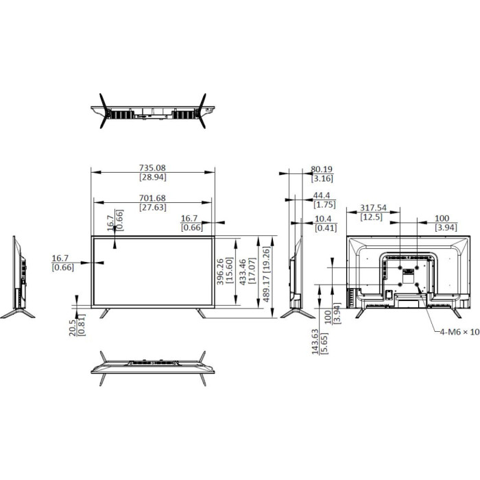 Monitor Hikvision DS-D5032F3-1V0S
