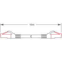 PATCHCORD SKRĘTKA GETFORT CAT.6A S/FTP LSOH 10m szary