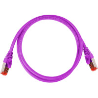 PATCHCORD SKRĘTKA GETFORT CAT.6A S/FTP LSOH 0,5m fioletowy
