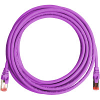 PATCHCORD SKRĘTKA GETFORT CAT.6A S/FTP LSOH 3m fioletowy