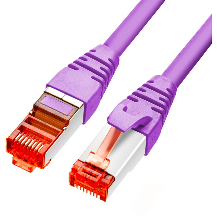PATCHCORD SKRĘTKA GETFORT CAT.6A S/FTP LSOH 10m fioletowy