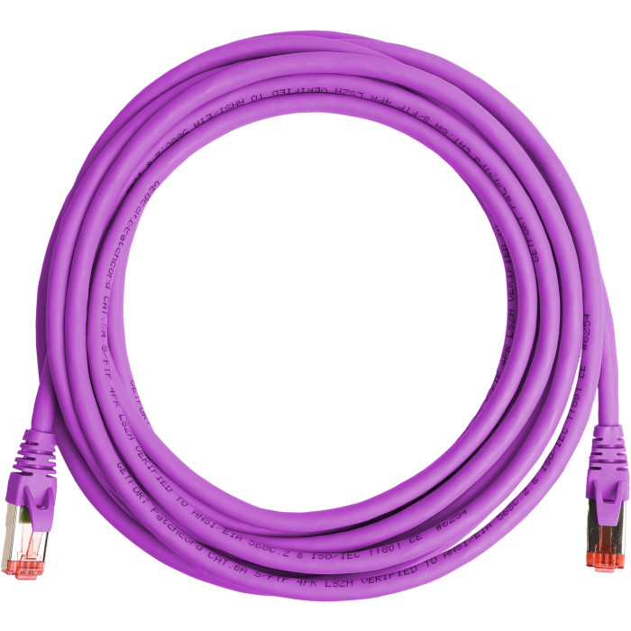 PATCHCORD SKRĘTKA GETFORT CAT.6A S/FTP LSOH 10m fioletowy