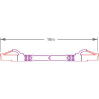 PATCHCORD SKRĘTKA GETFORT CAT.6A S/FTP LSOH 10m fioletowy
