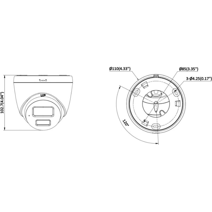 Kamera IP Hikvision DS-2CD1323G2-LIUF/SL 2.8mm PL