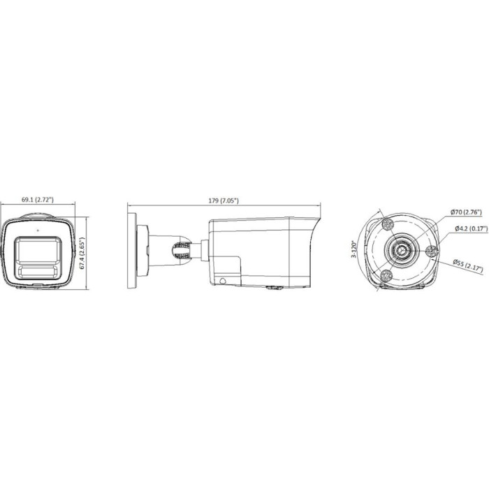 Kamera IP Hikvision DS-2CD1027G2H-LIUF/SL 2.8mm PL