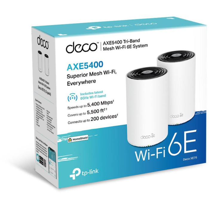 DOMOWY SYSTEM MESH WIFI TP-LINK Deco XE75 Pro(2-pack)