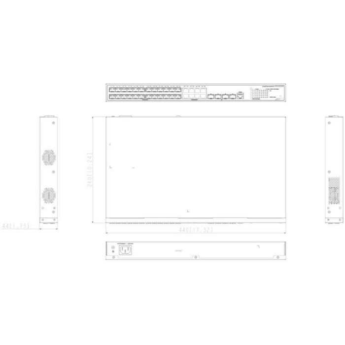 Switch Hikvision DS-3E2736-HI-24F8T4X