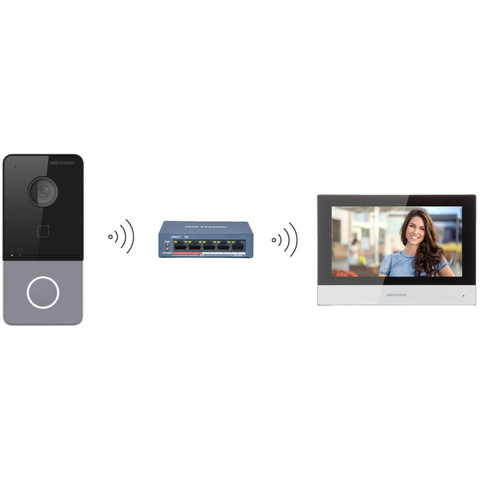 Zestaw wideodomofonowy Hikvision DS-KIS603-P(C)