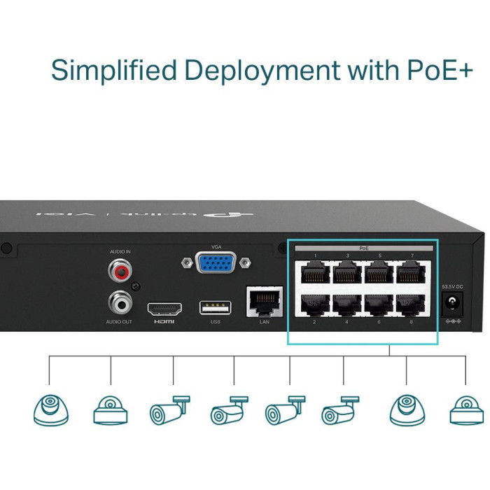 REJESTRATOR TP-LINK VIGI NVR1008H-8P