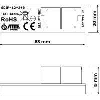Adapter PoE ATTE SDIP-12-240