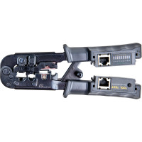 Zaciskacz wtyków Getfort 8P8C/RJ-45,6P6C/RJ-12,6P4C/RJ-11 z wbudowanym testerem