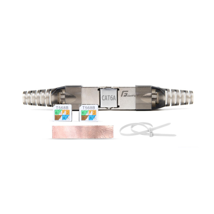 ŁĄCZNIK RJ45 GETFORT CAT.6A modularny beznarzędziowy