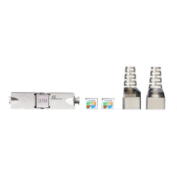 ŁĄCZNIK RJ45 GETFORT CAT.6A modularny beznarzędziowy