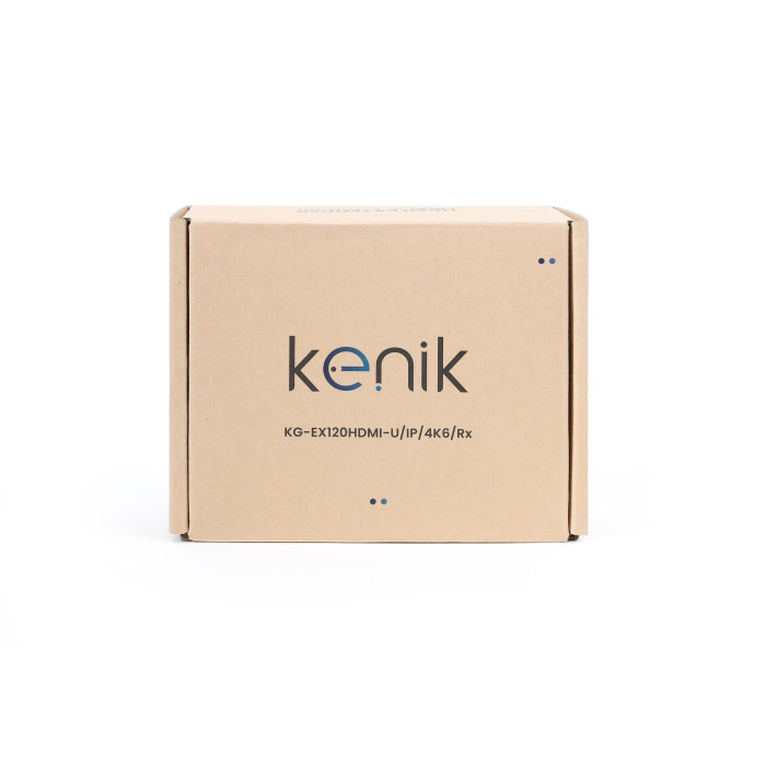 Odbiornik extendera HDMI Kenik KG-EX120HDMI-U/IP/4K6/Rx wideo + myszka po skrętce