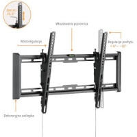Uchwyt TV Getfort LED/LCD 37-80 cali 75kg Vesa 650x405 Tilt