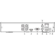 Rejestrator 5w1 Hilook 4 kanałowy 4MP DVR-4CH-4MP z dyskiem 1TB