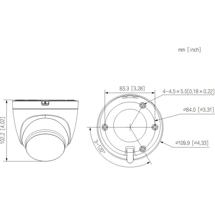 Kamera IP Dahua IPC-HDW1539DA-SW-PV-0360B