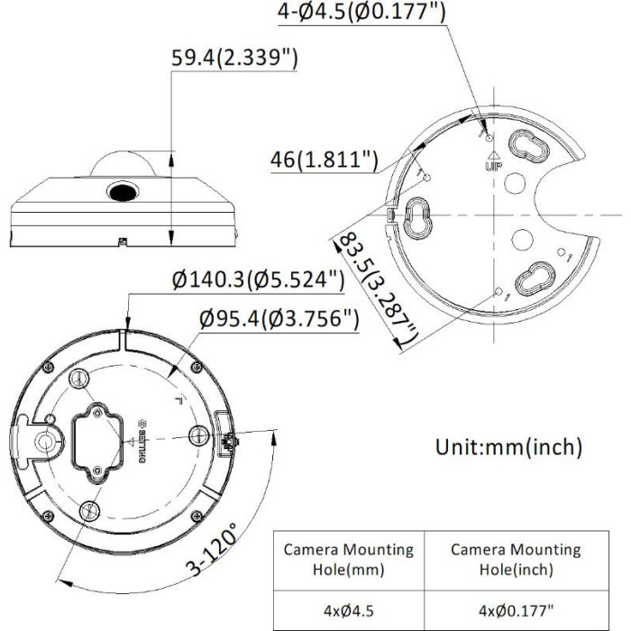 Kamera IP HIKVISION DS-2CD63C5G1-IVS(1.29mm)(O-STD)
