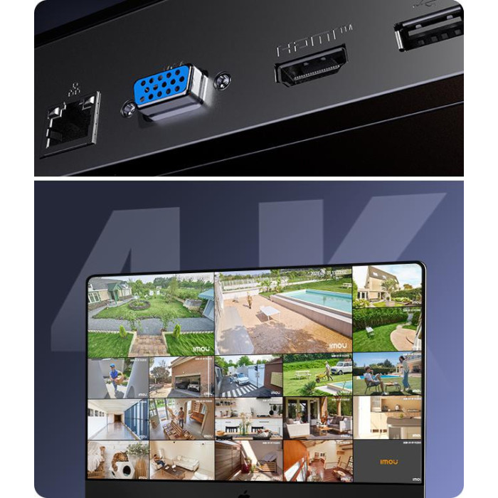 Rejestrator IP Imou NVR-N118W-8A0E-P 18- kanałowy