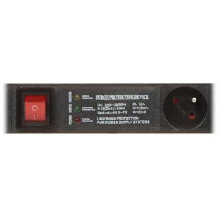 Listwa zasilająca 6 gniazd PD-6/R-SPD-3L