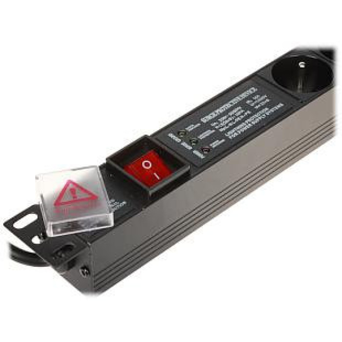 Listwa zasilająca 6 gniazd PD-6/R-SPD-3L