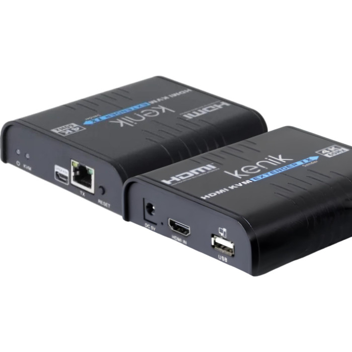 Nadajnik extendera HDMI Kenik KG-EX120HDMI-U/IP/4K6/Tx wideo + myszka po skrętce