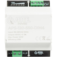 Zasilacz impulsowy 55V 120W w obudowie DIN4 ATTE APS-120-550-DIN4