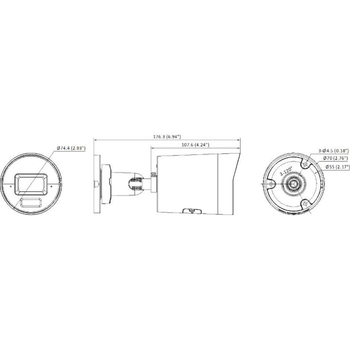 Kamera IP Hikvision 12MP DS-2CD20123G2-LIUY/SL(2.8mm) Black
