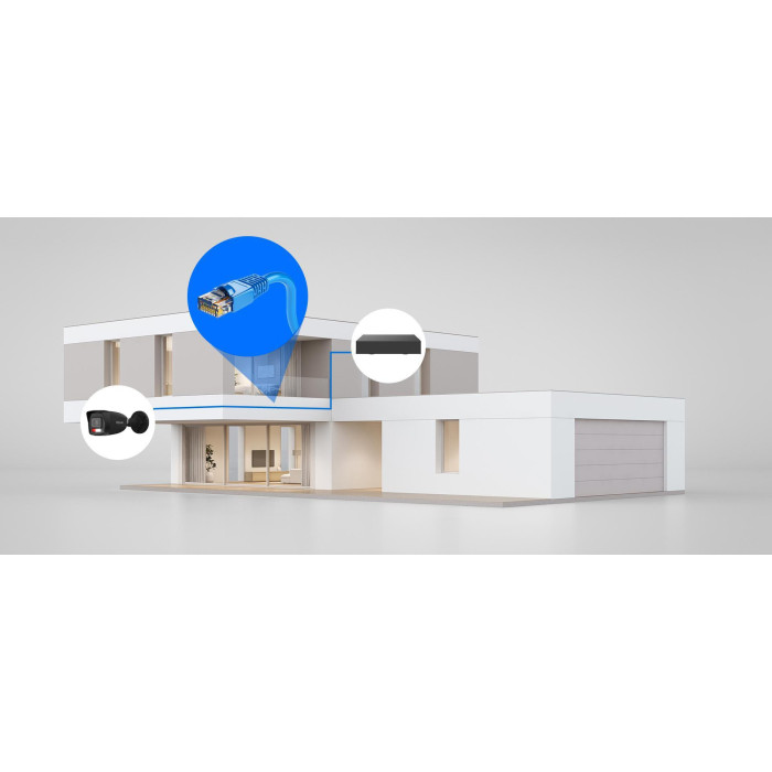 Kamera IP Hilook IPC-B160HA-LU Black tuba 6MP Smart Hybrid Light
