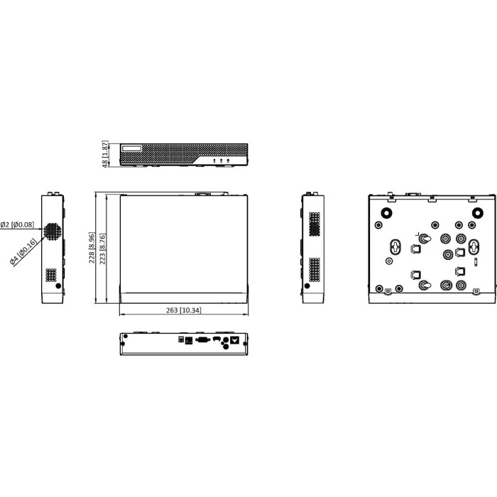 Rejestrator IP Hilook NVR-104MH-C(E) 4-kanałowy 8MPx