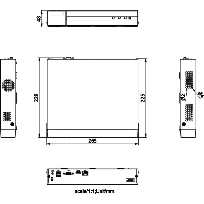 Rejestrator IP Hilook NVR-104MH-D/4P(D) 4-kanałowy 5MP PoE