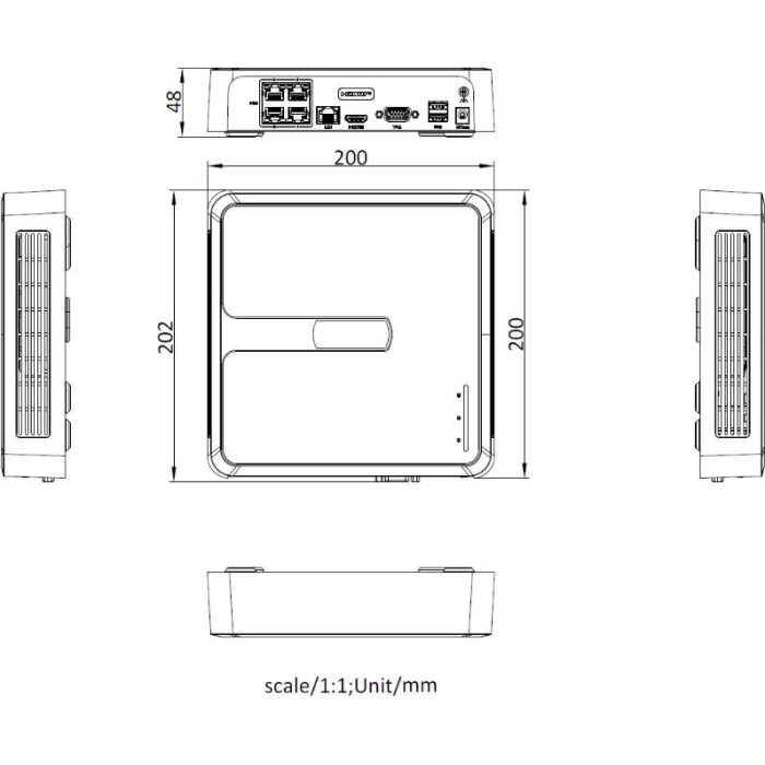 Rejestrator IP Hilook NVR-104H-D/4P(D) 4-kanałowy 5MP PoE