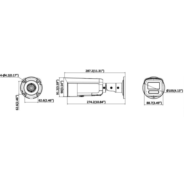 Kamera IP Hikvision 16MP DS-2CD2T166G3-IS2UY/SL(2.8mm)(eF)