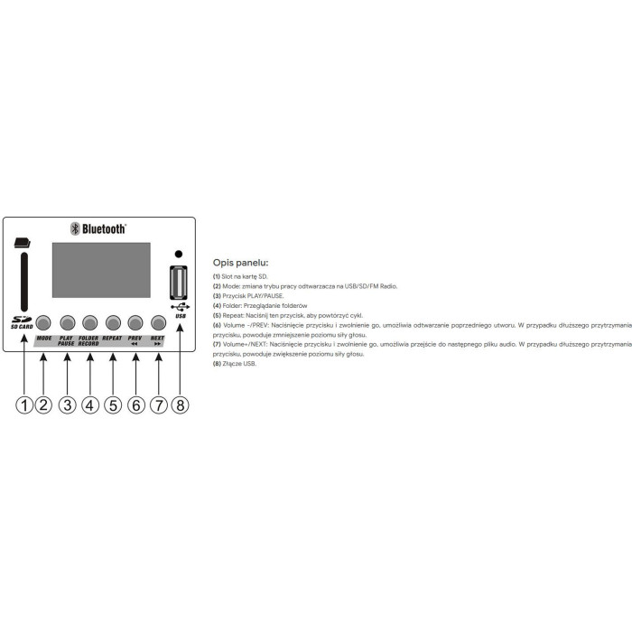 Wzmacniacz PA HQM-2500BC 500W
