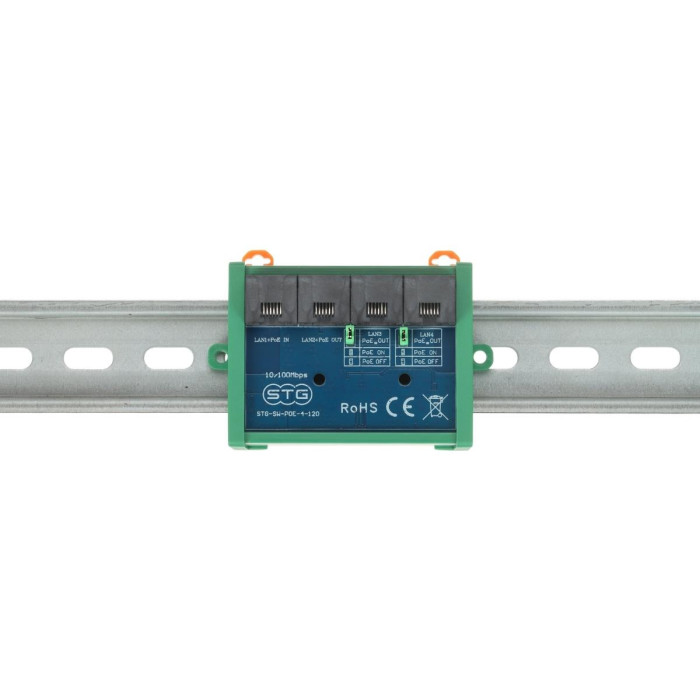 SWITCH POE / EXTENDER STG-SW-POE-4-120 4-PORTOWY STG