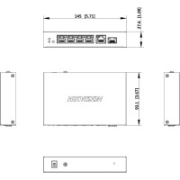 Switch Hikvision DS-3E1506P-EI/M-4P1T1F(O-STD)