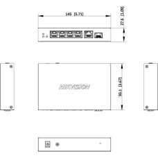 Switch Hikvision DS-3E1506P-EI/M-4P1T1F(O-STD)