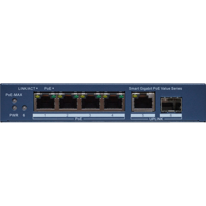 Switch Hikvision DS-3E1506P-EI/M-4P1T1F(O-STD)