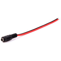 GNIAZDO ZASILAJĄCE NA PRZEWODZIE 2.1/5.5mm