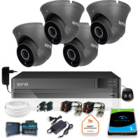 Zestaw monitoringu Kenik 4 Kamery 2MPx Rejestrator 5w1 1TB