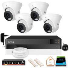 Zestaw monitoringu IP Kenik 4 kamery 2K 4Mpx dysk