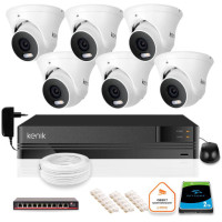 Zestaw monitoringu IP Kenik 6 kamer 2K 4Mpx dysk