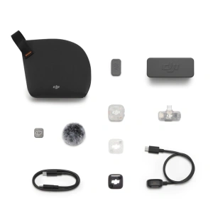 Wireless microphones set DJI Mic Mini 2S, 1TX,1RX and charging Case