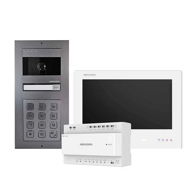 Hikvision DS-KIS704EY-ACW2/Aluminum 2-wire HD video intercom kit (aluminum)