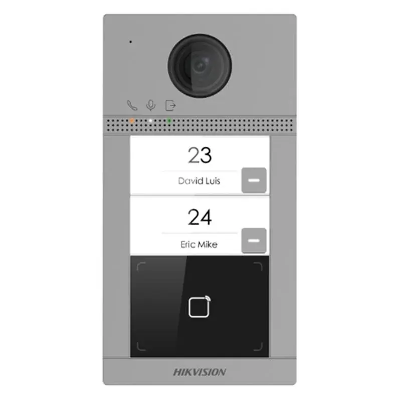 Hikvision DS-KV8213-WME1(C) 2-button metal door station for single-family homes