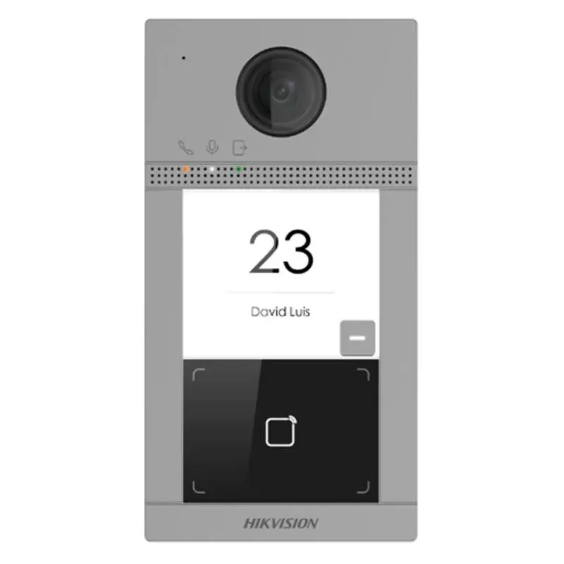 Hikvision DS-KV8113-WME1(C) 1-button metal door station for single-family homes